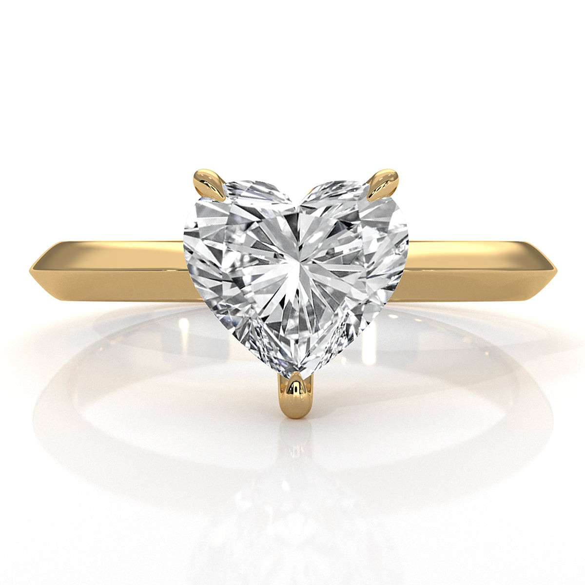 3g 2.2mm Claw Prong Solitaire Style Lab Grown Diamond Engagement Ring IGI Certified 1.00 Ctw.